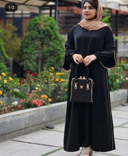 عبا مشکی جذاب و خاص مدل پرنسا😍✅