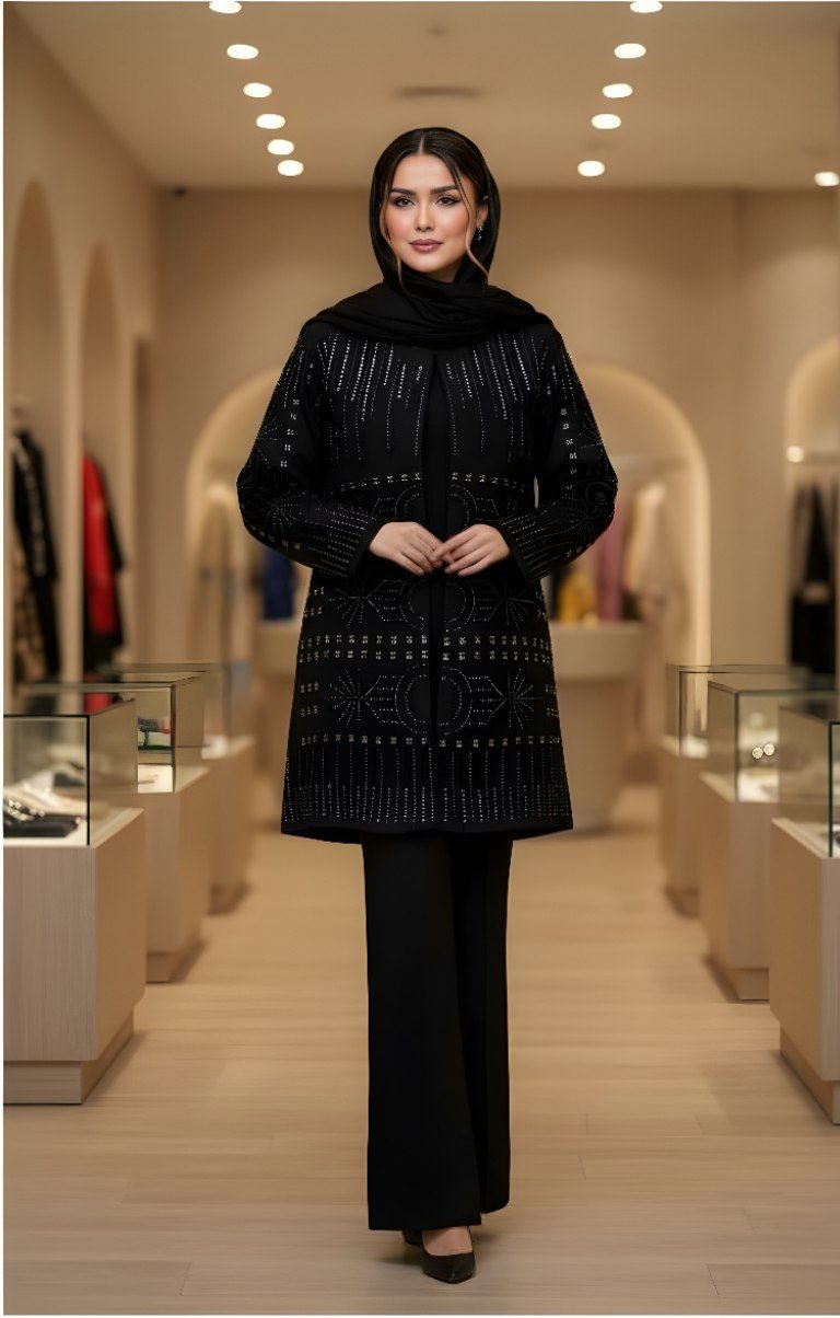 مانتو شلوار مجلسی شراره (آتش ۲) ☑️بسیار شیک وپرفروش😍👌کد37306