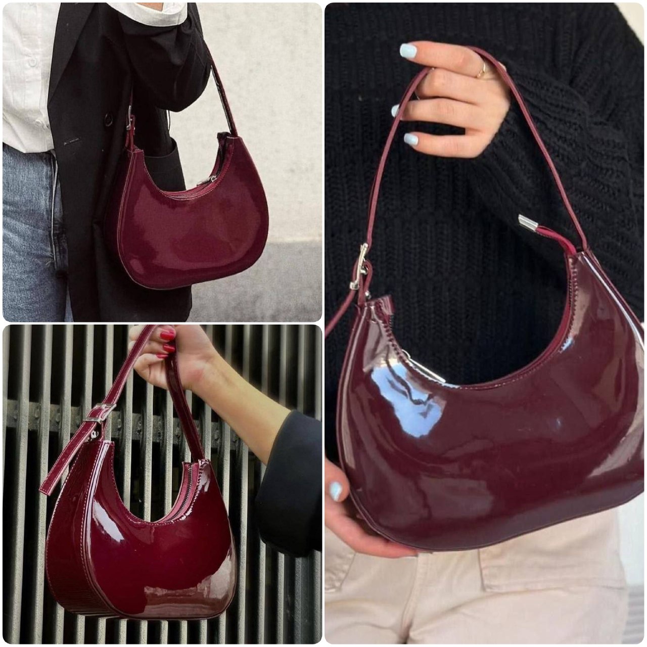 کیف جذاب و زیبا مدل ناردون آلبالویی شیک کد 82665🍒🤩