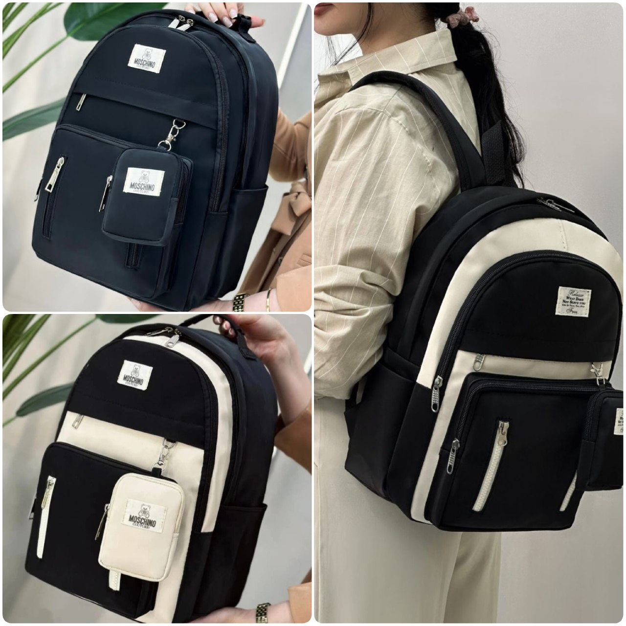 کوله زرین زیبا و ضدآب با کیفیت عالی کد 94243💚✅