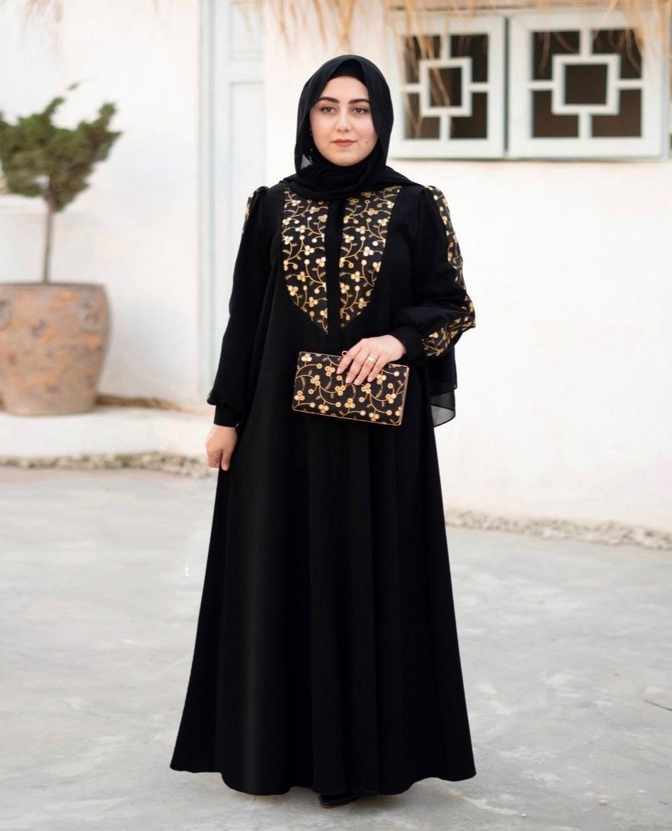 مانتو عبایی سیلوانا شیک و خاص کد 99730🛍️🎀