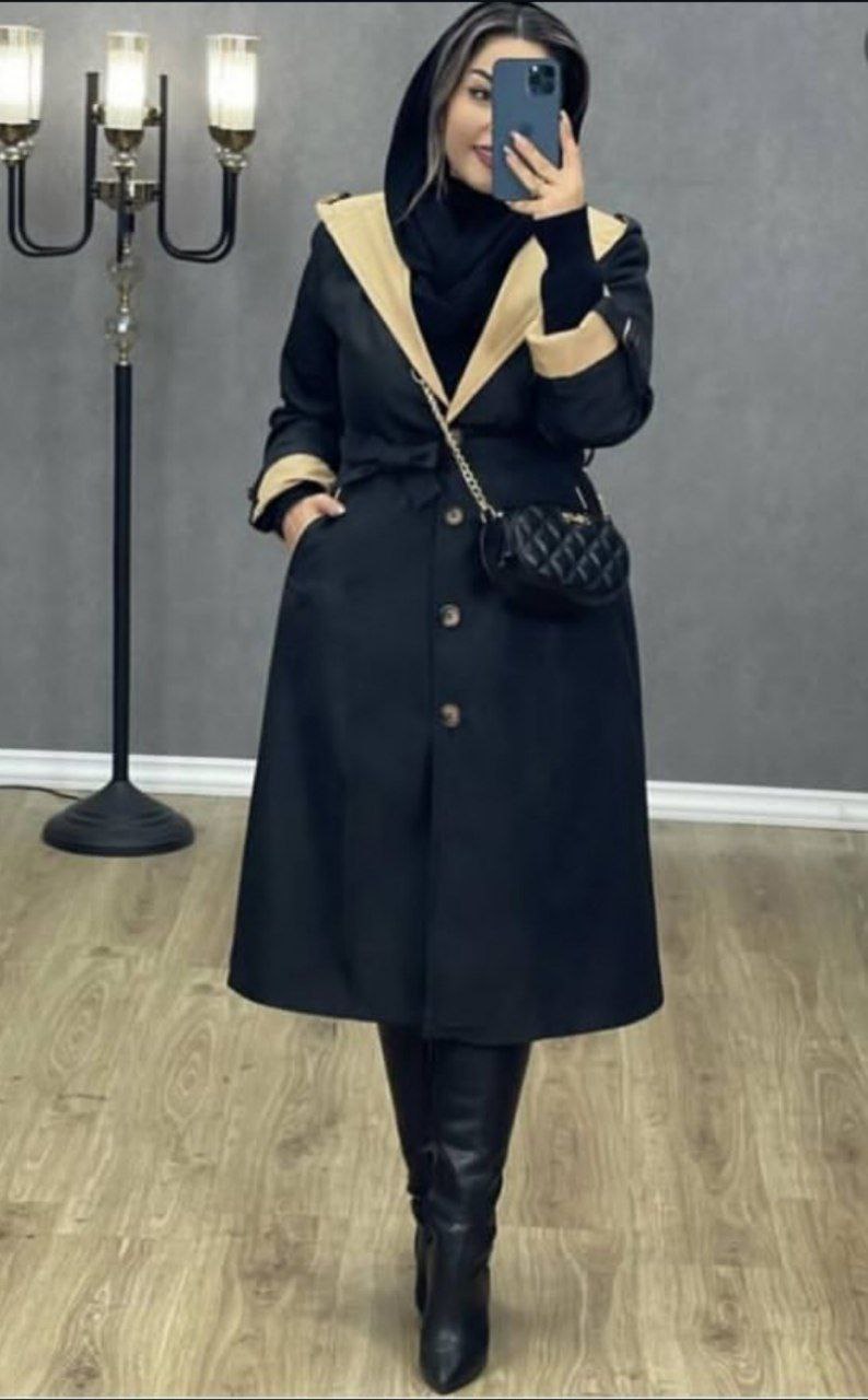 بارونی کلاهدار نارنین بسیار شیک۲۱۱💯💯💯💯