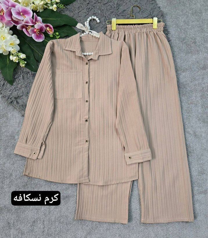 ست مانتو شلوار سنبل الطیب🩵n کد#۷۶۶۱💫