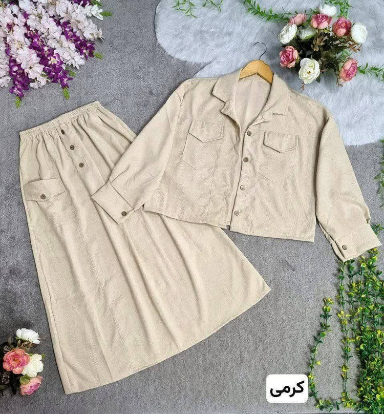 ست کت سارافون تندیس مخمل کبریتی 🤩 n کد #۴۳۵۹۷🤍