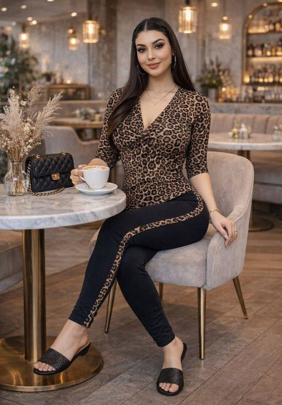 ست تیشرت شلوار هاتلی💖 a کد#۲۰۹۷۱😻