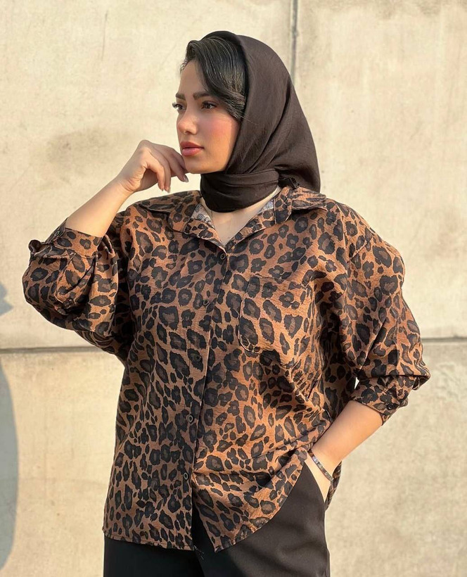 شومیز پلنگی 🐆 a کد#۲۲۲۲۳💖